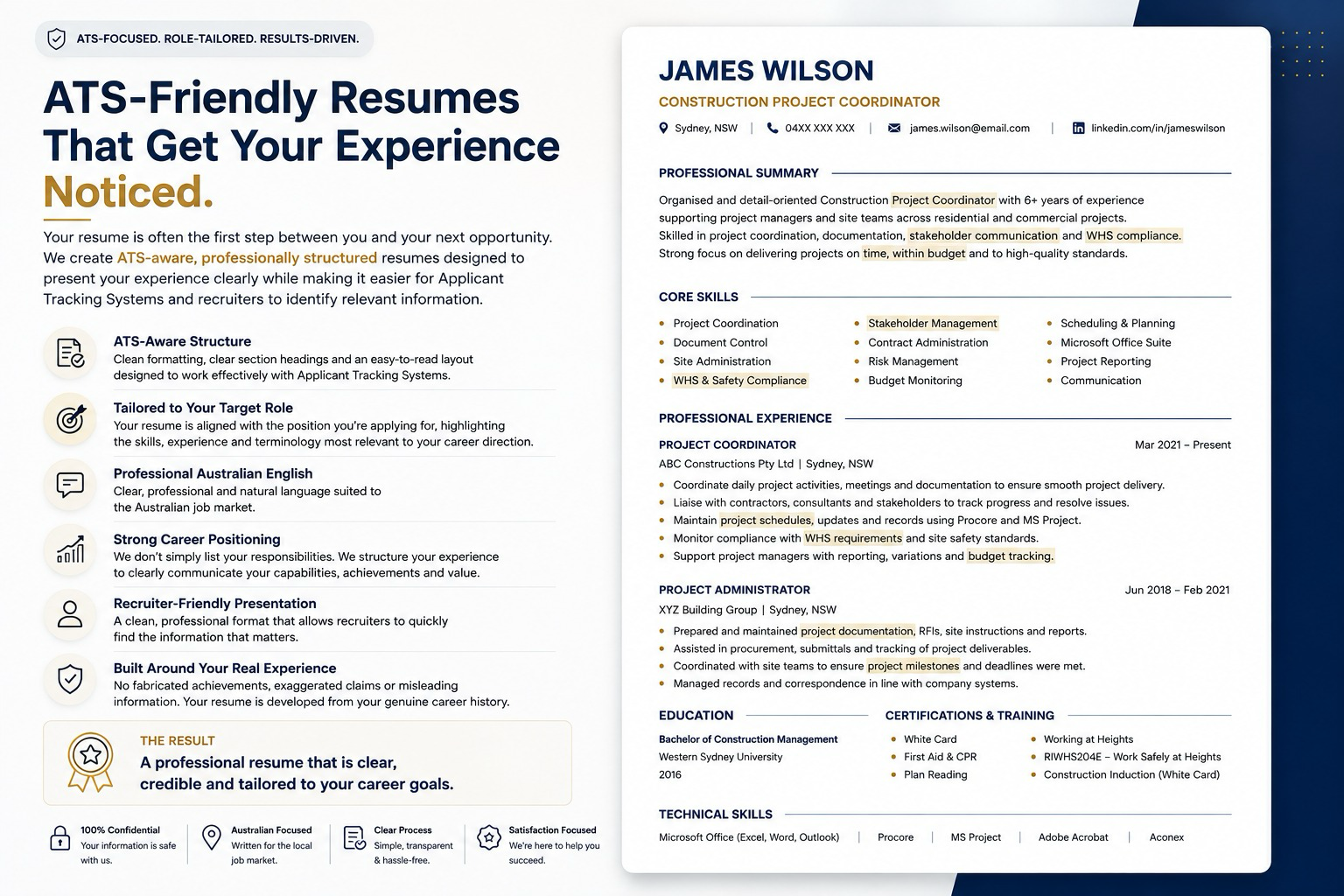ATS-friendly resume preview